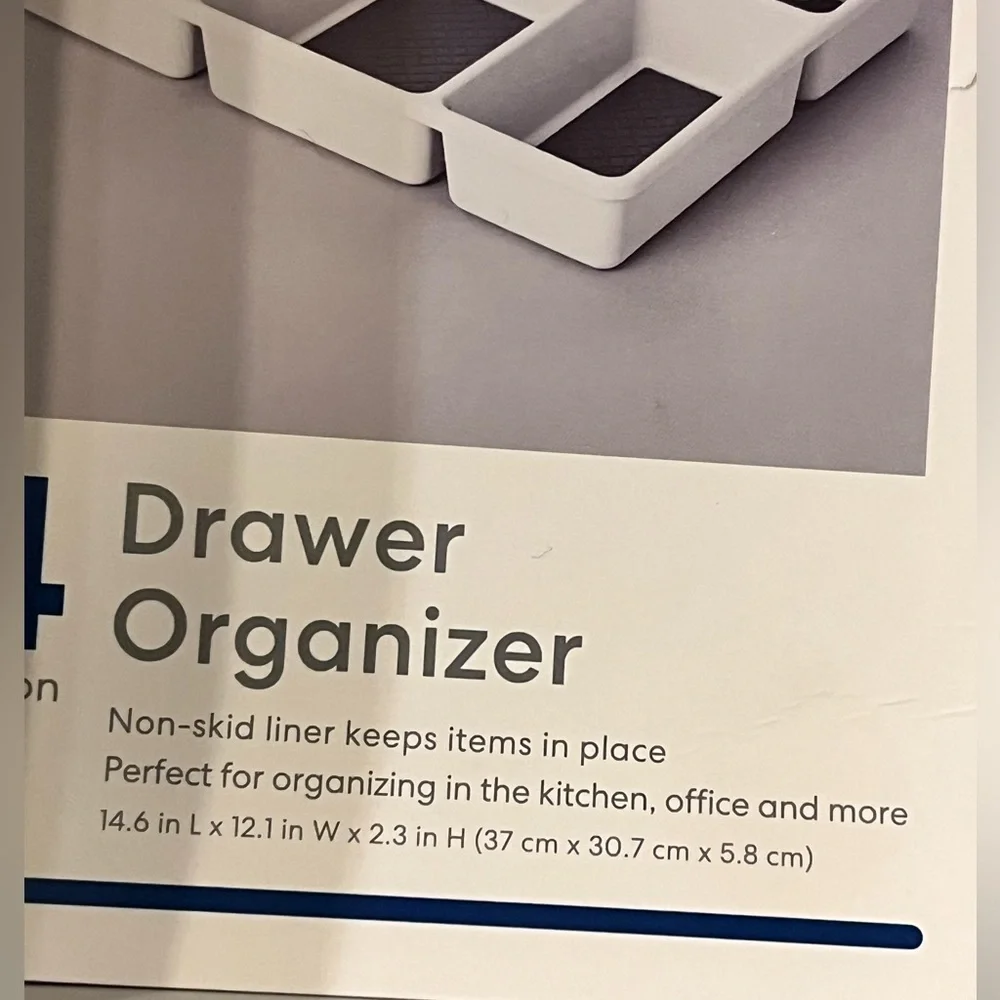 Simply Essential 4 Section Drawer Organizer new